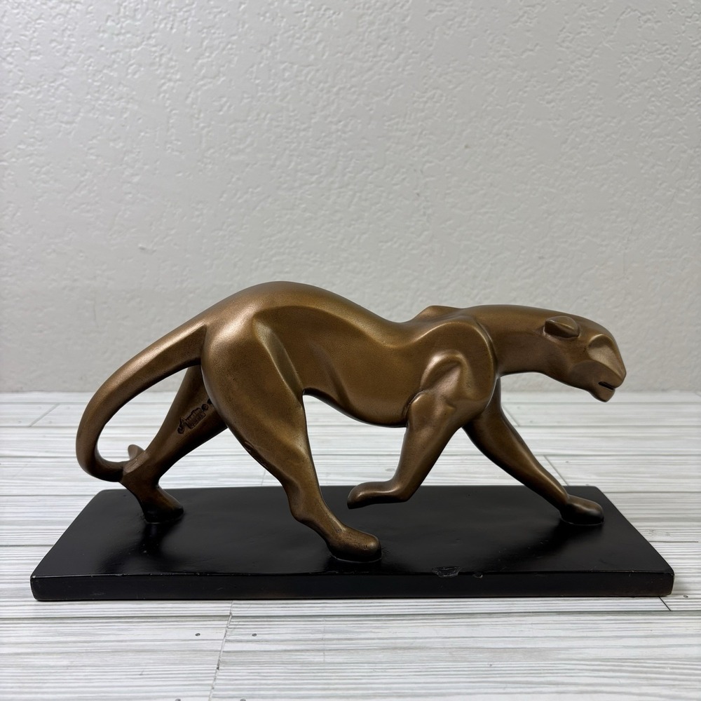 WALKING PANTHER ALEXSANDER DANEL AUSTIN SCULPTURE RARE AP4227 1998 BRONZE ART